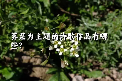 荠菜为主题的诗歌作品有哪些？