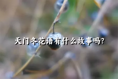 天门冬花语有什么故事吗？