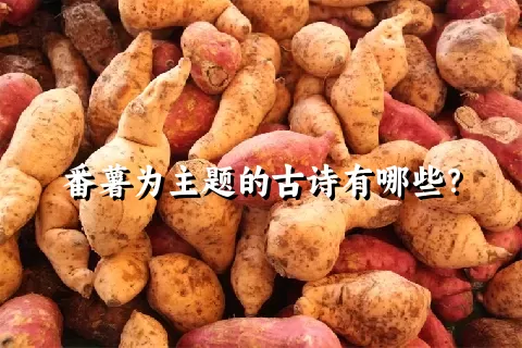 番薯为主题的古诗有哪些？