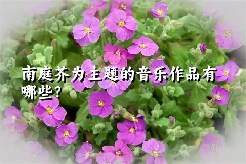 南庭芥为主题的音乐作品有哪些？