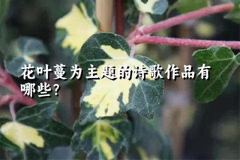 花叶蔓为主题的诗歌作品有哪些？