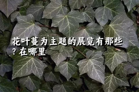 花叶蔓为主题的展览有那些？在哪里