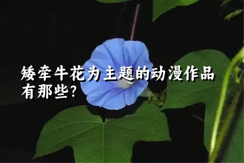 矮牵牛花为主题的动漫作品有那些？