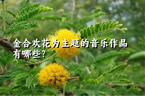 金合欢花为主题的音乐作品有哪些？