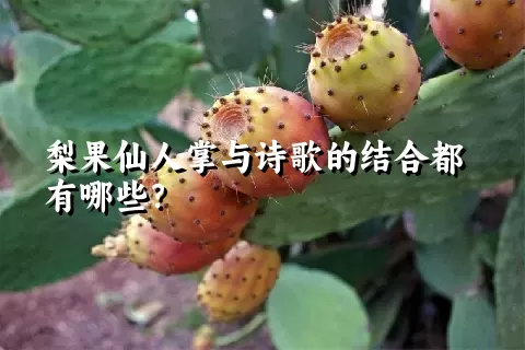 梨果仙人掌与诗歌的结合都有哪些？