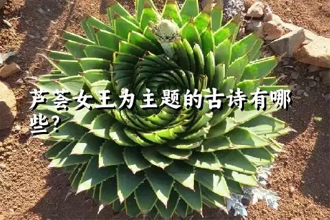 芦荟女王为主题的古诗有哪些？