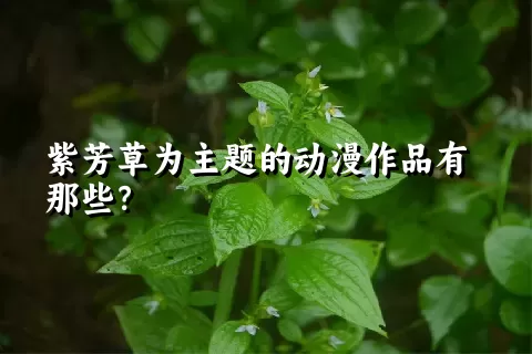 紫芳草为主题的动漫作品有那些？