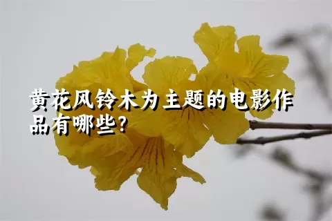 黄花风铃木为主题的电影作品有哪些？