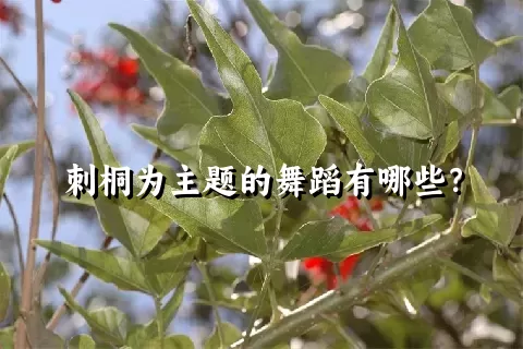 刺桐为主题的舞蹈有哪些？