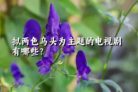 拟两色乌头为主题的电视剧有哪些？