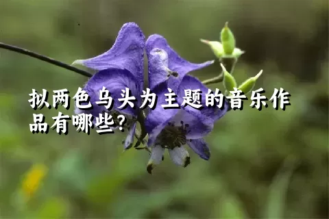 拟两色乌头为主题的音乐作品有哪些？